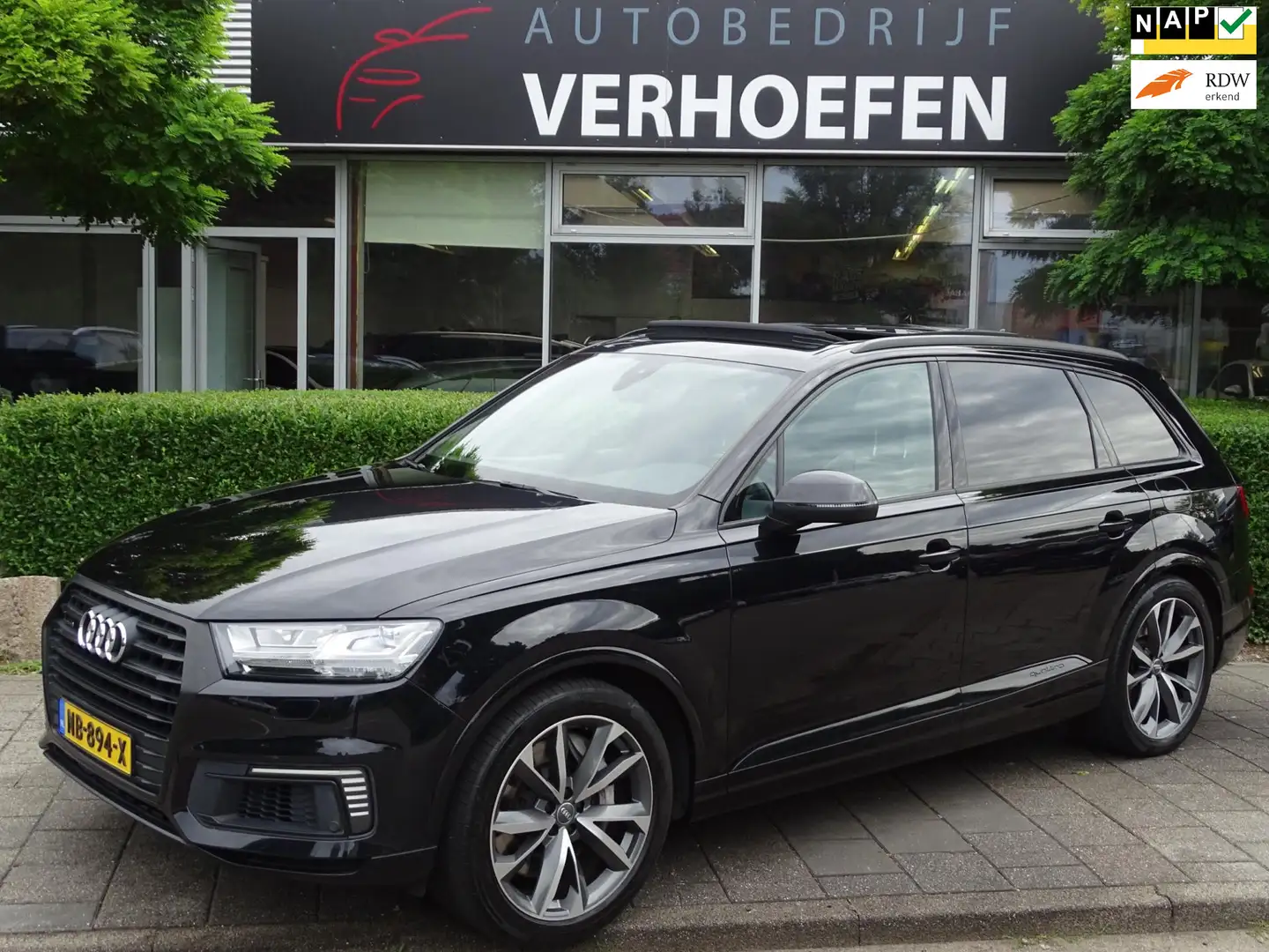 Audi Q7 3.0 TDI e-tron quattro Sport - PANORAMADAK - LUCHT Zwart - 1