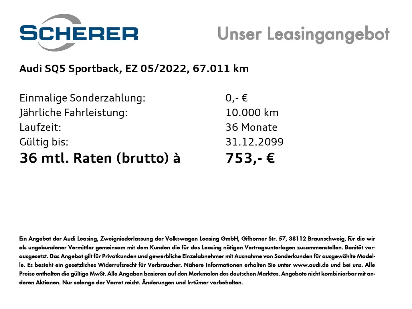 Audi SQ5 TDI quat./tiptr. AHK/ACC/Panorama/ Schwarz - 2