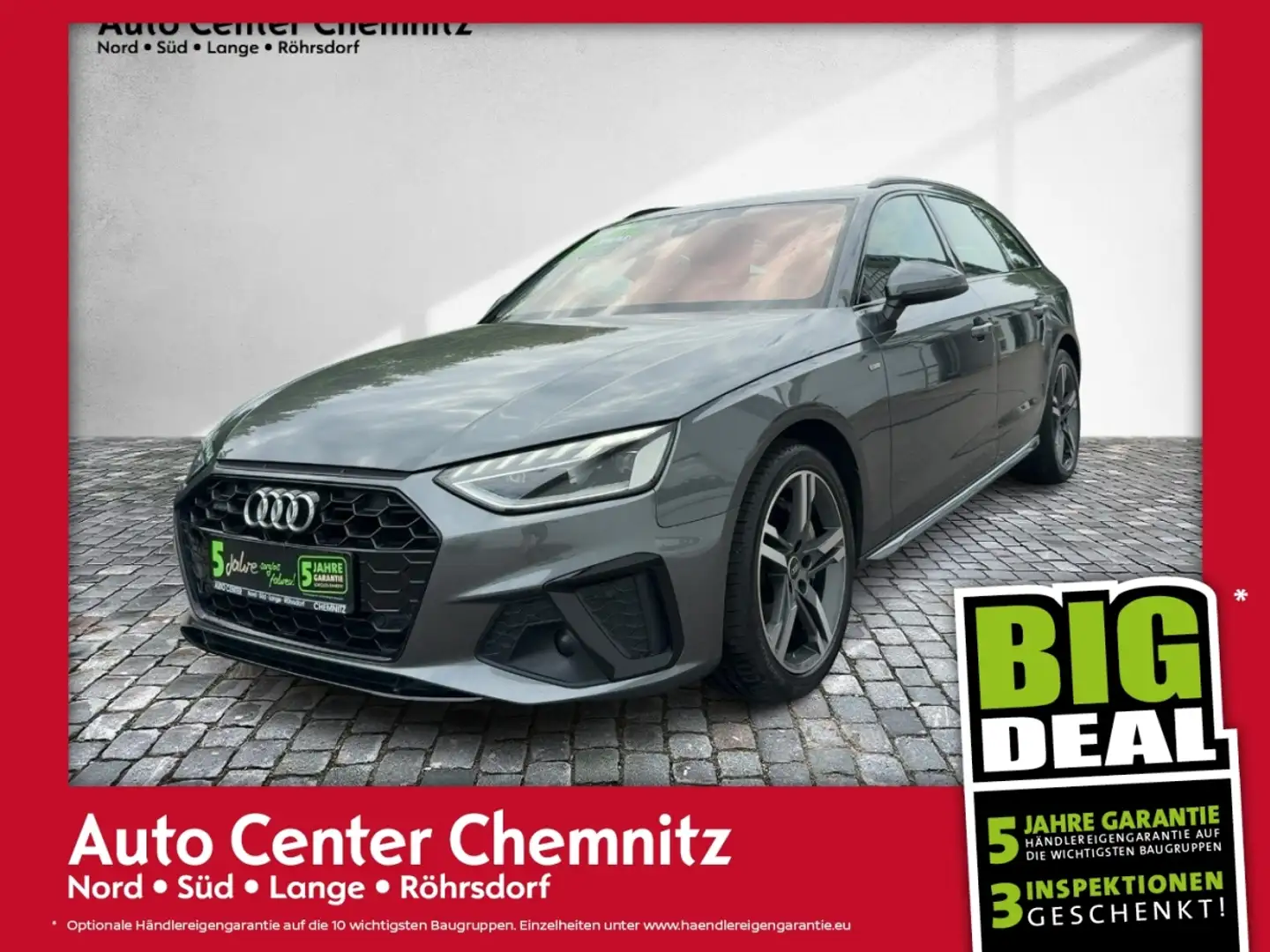 Audi A4 40 TDI quattro Avant S-Line LED/Navi/KAM/SHZ Grigio - 1