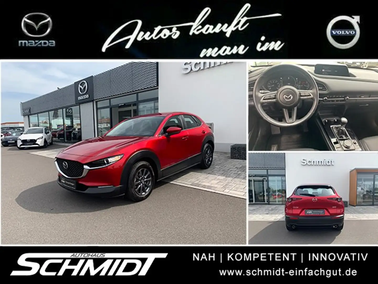 Mazda CX-30 SKYACTIV-G 2.0 M Hybrid Basis 2WD Rojo - 1