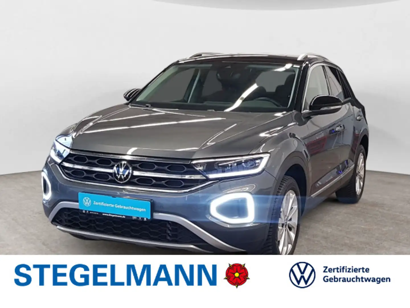 Volkswagen T-Roc 1.5 TSI DSG Facelift Style *LED*AHK*Navi* Grau - 1