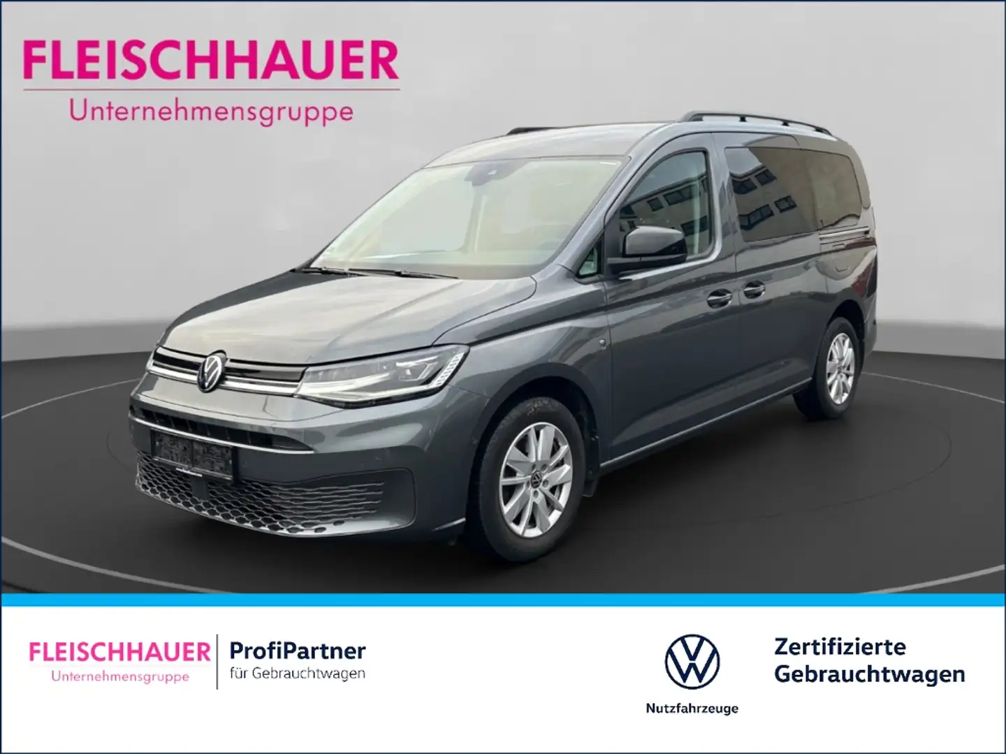 Volkswagen Caddy 2.0 Life DIESEL+KAMERA+KliMAAUTOMATIK+AHK+ Grau - 1