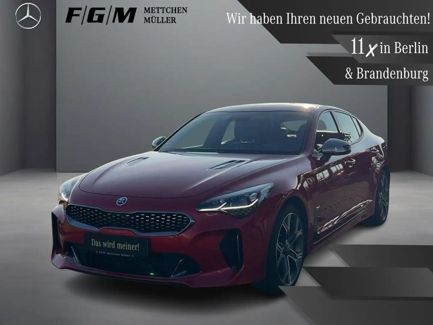 Kia Stinger 3.3 V6 GT HeadUp|Sitzhz|SmartKey|TWA Rouge - 1