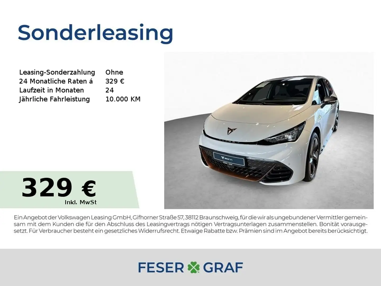 CUPRA Born 60 kWh Edition Dynamic GJR|Pilot L Weiß - 1