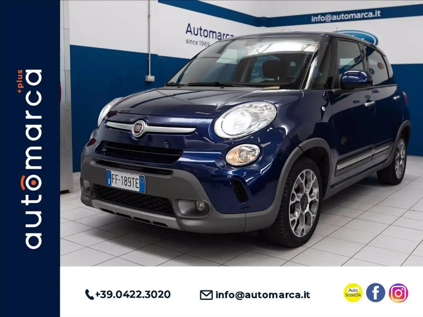 Fiat 500L 1.3 mjt Trekking 95cv Kék - 1