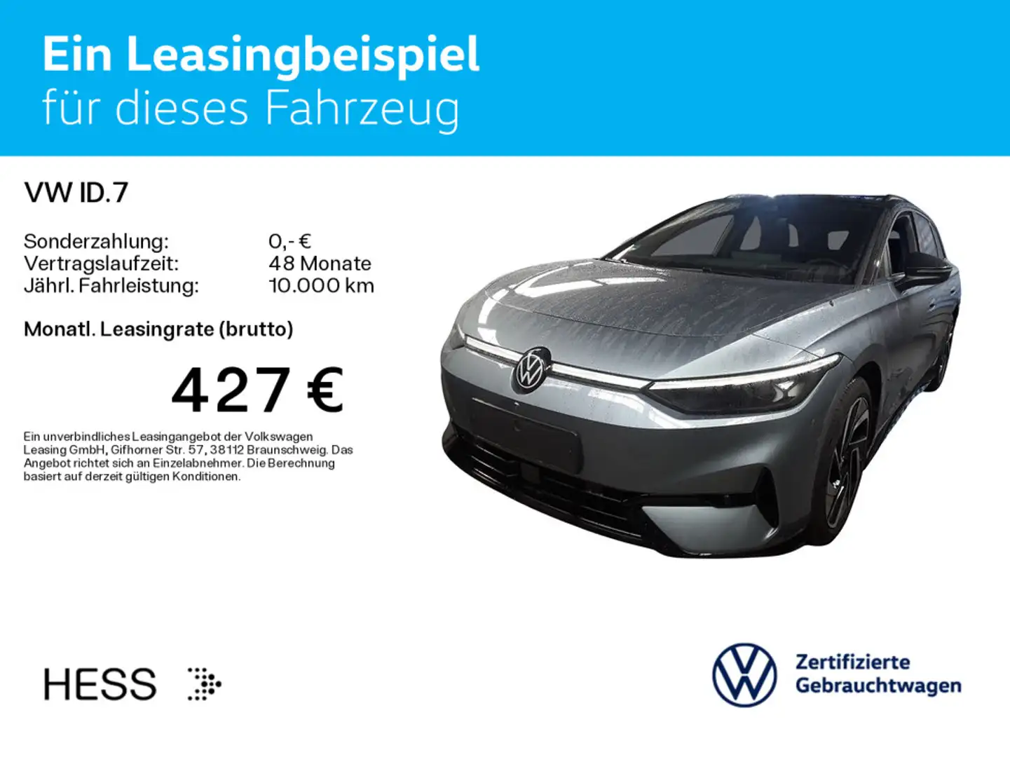 Volkswagen ID.7 Tourer Pro*BLACK-STYLE*AHK*KAMERA*WÄRMEPUMP Blau - 2