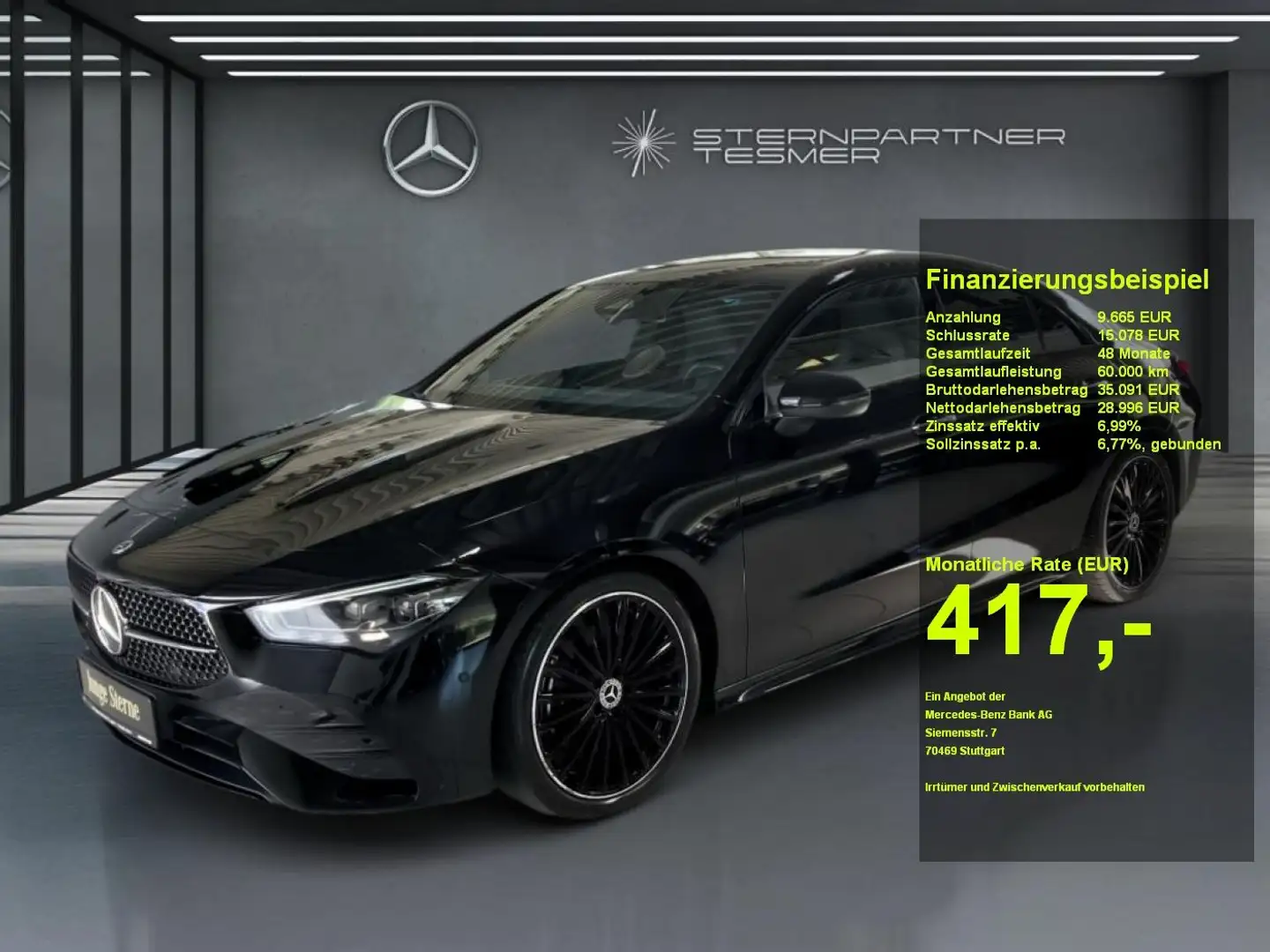 Mercedes-Benz CLA 200 d +AMG+Night+Sportausp.+KAMERA+Ambiente Zwart - 1