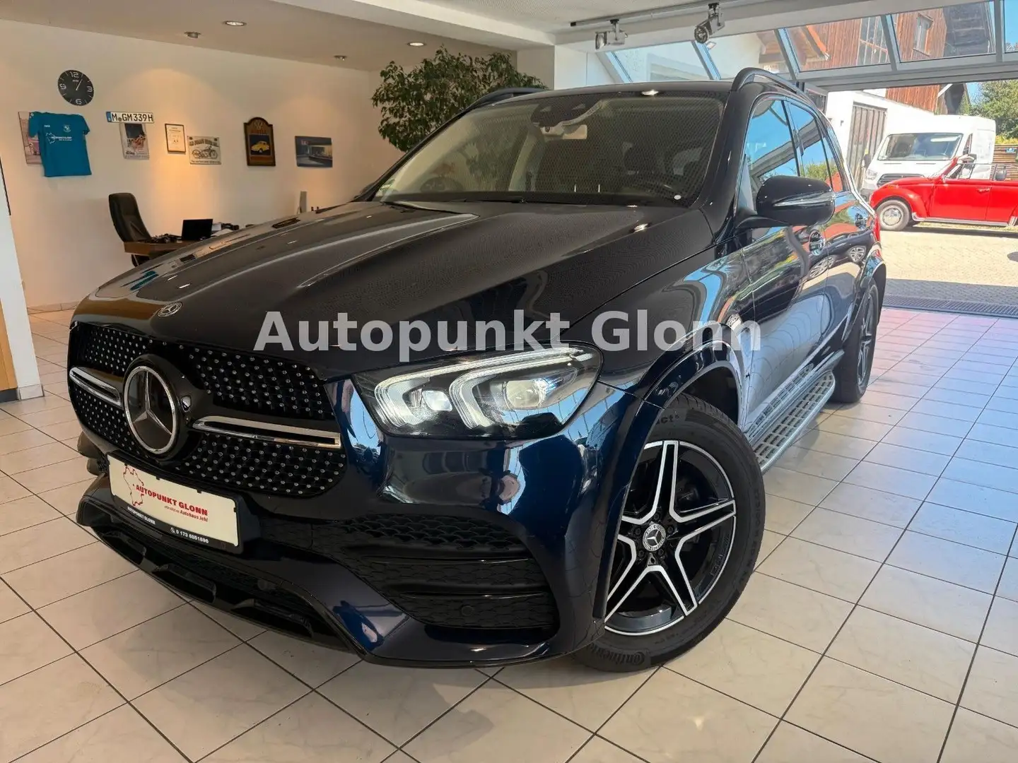 Mercedes-Benz GLE 400 4Matic*AMG Line*360°*7.Sitz.*ACC*Luftf.* Modrá - 1