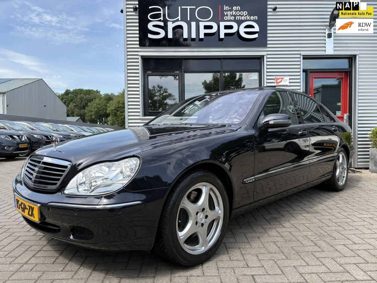 Mercedes-Benz S 600 Lang V12 -UNIEK!-ORIGINEEL NEDERLANDS!-ADAPTIVE CR Zwart - 1