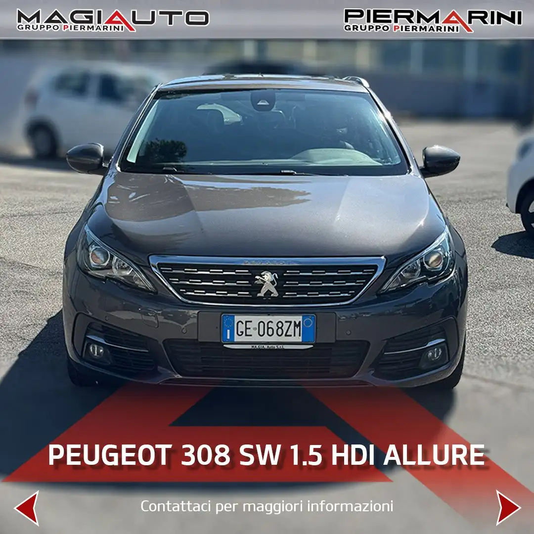 Peugeot 308 BlueHDi 130 S&S SW Allure Gris - 2