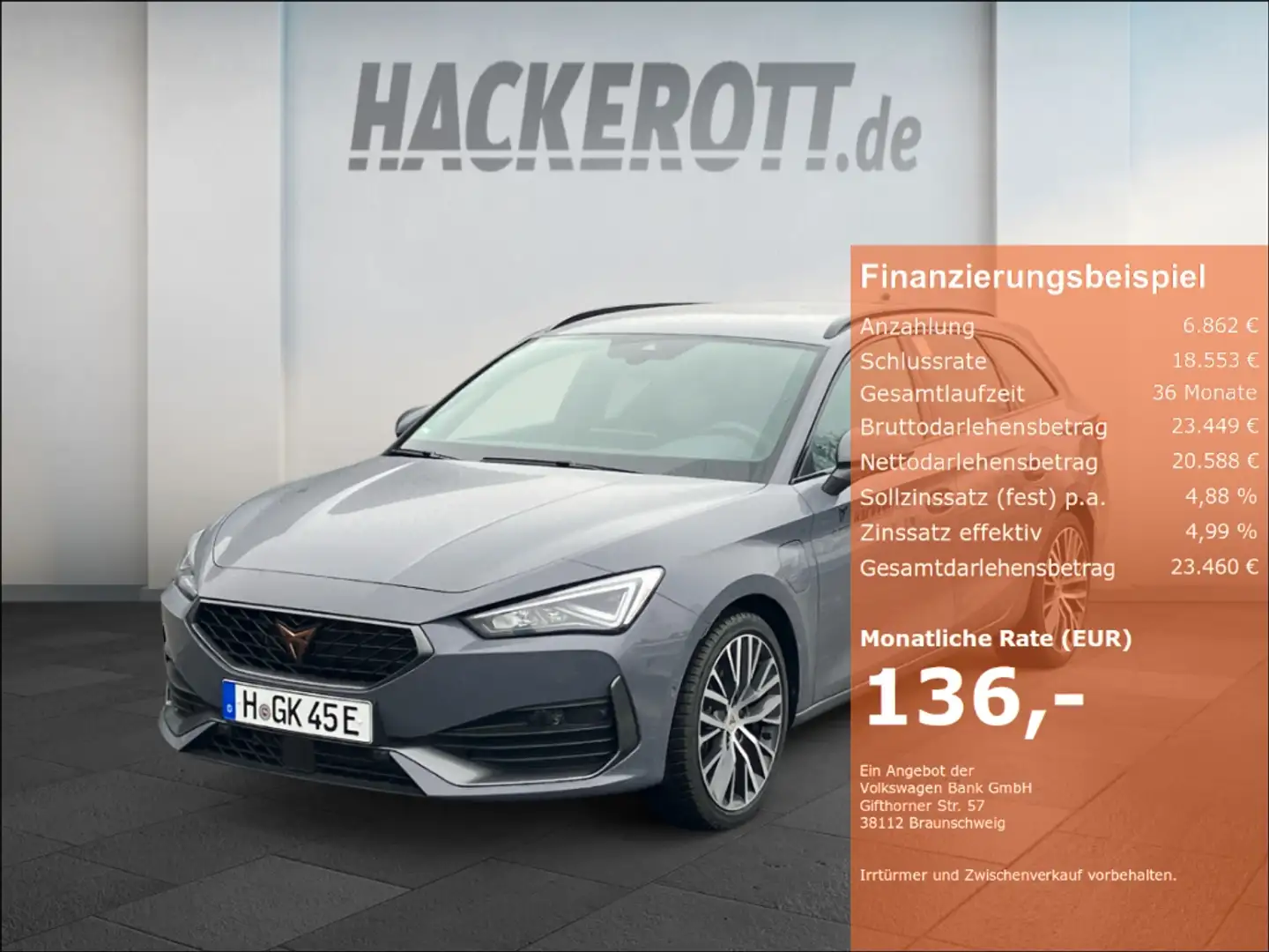 CUPRA Leon Sportstourer 1.4 E-HYBRID 150 KW 204PS LED Navi Ke Grau - 1