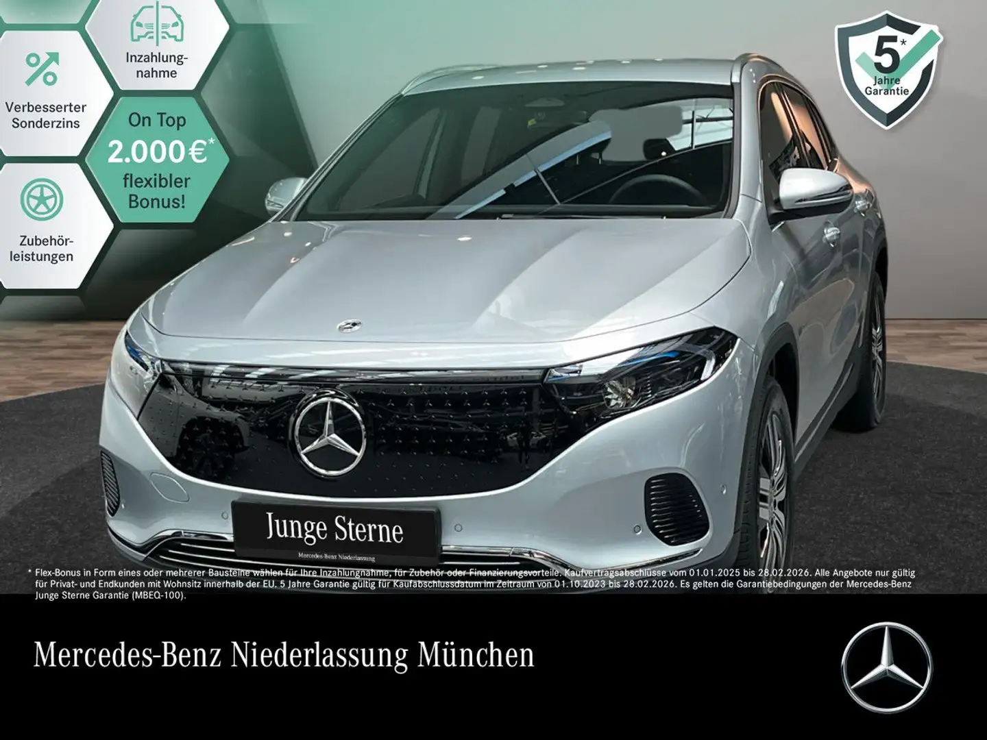 Mercedes-Benz EQA 300 4M PROG+ADVANCED+KAMERA+SPUR Plateado - 1