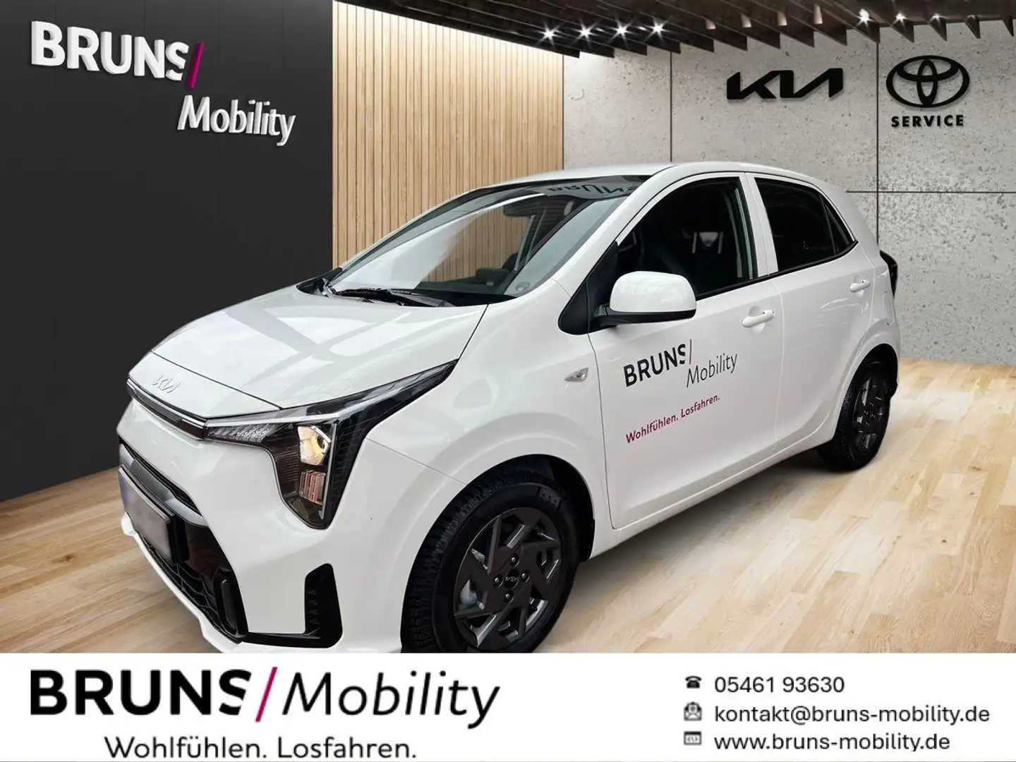 Kia Picanto 1.2 Vision, Navigation, Kamera Weiß - 1