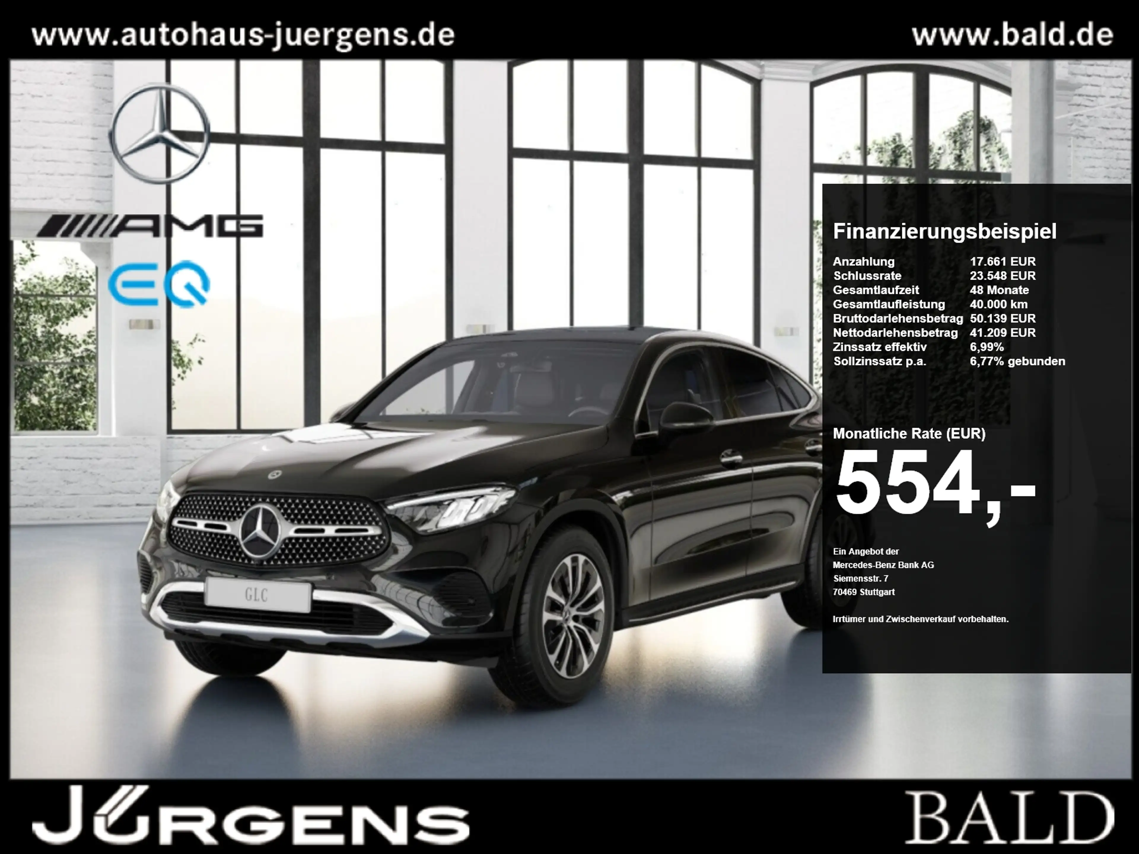 Mercedes-Benz GLC 220 d 4M Coupé Avandg+Pano+AHK+Trittbr+LED