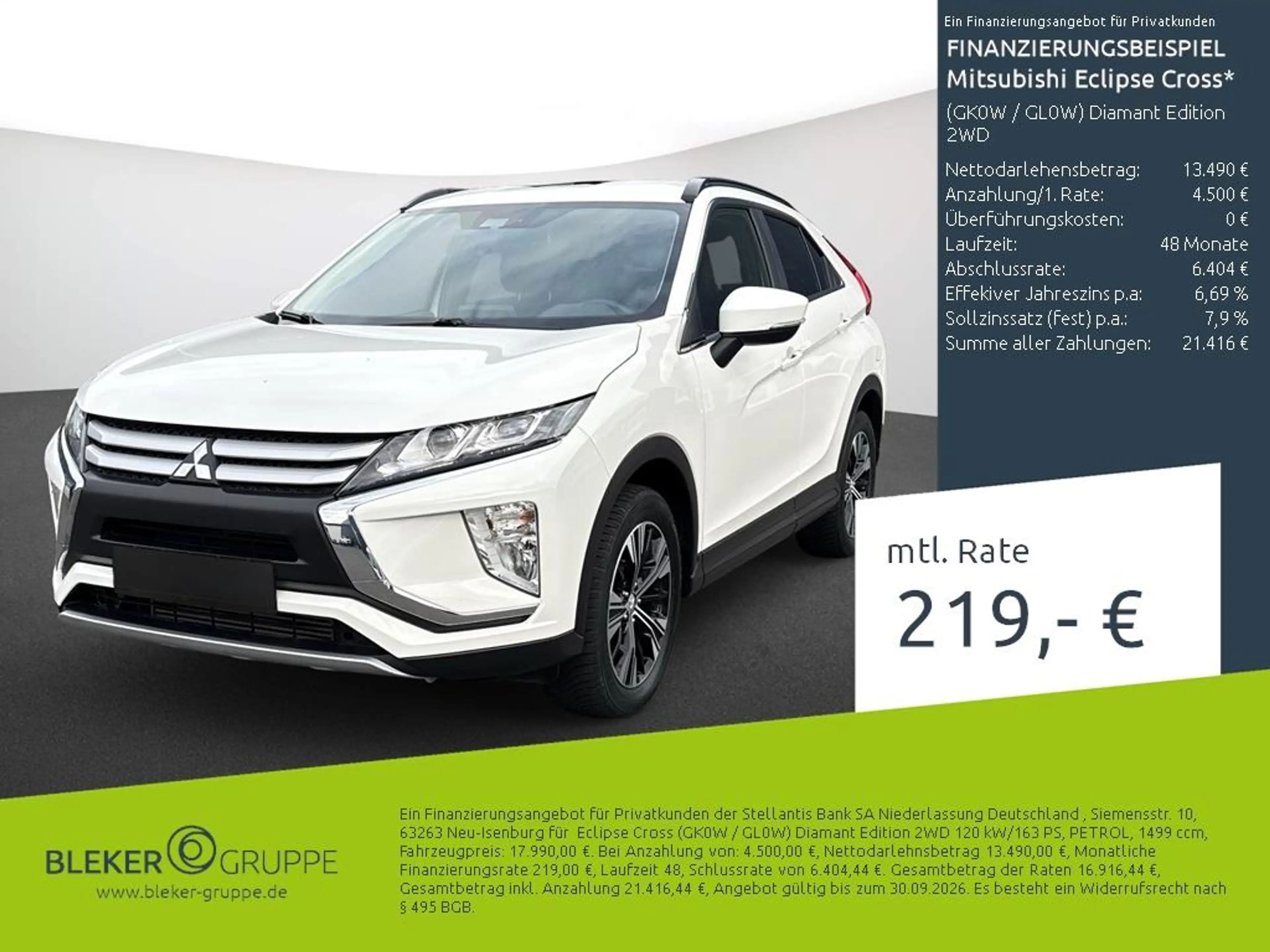 Mitsubishi Eclipse Cross (GK0W / GL0W) Diamant Edition 2WD