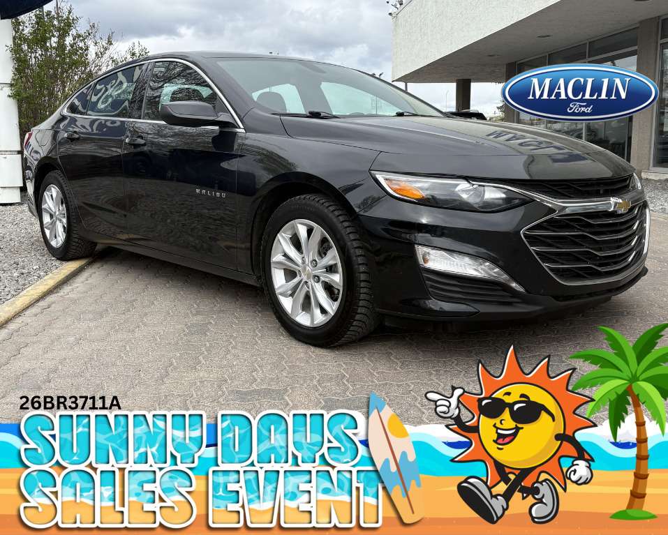 Black 2019 Chevrolet Malibu Sedan Front-Wheel Drive Automatic
