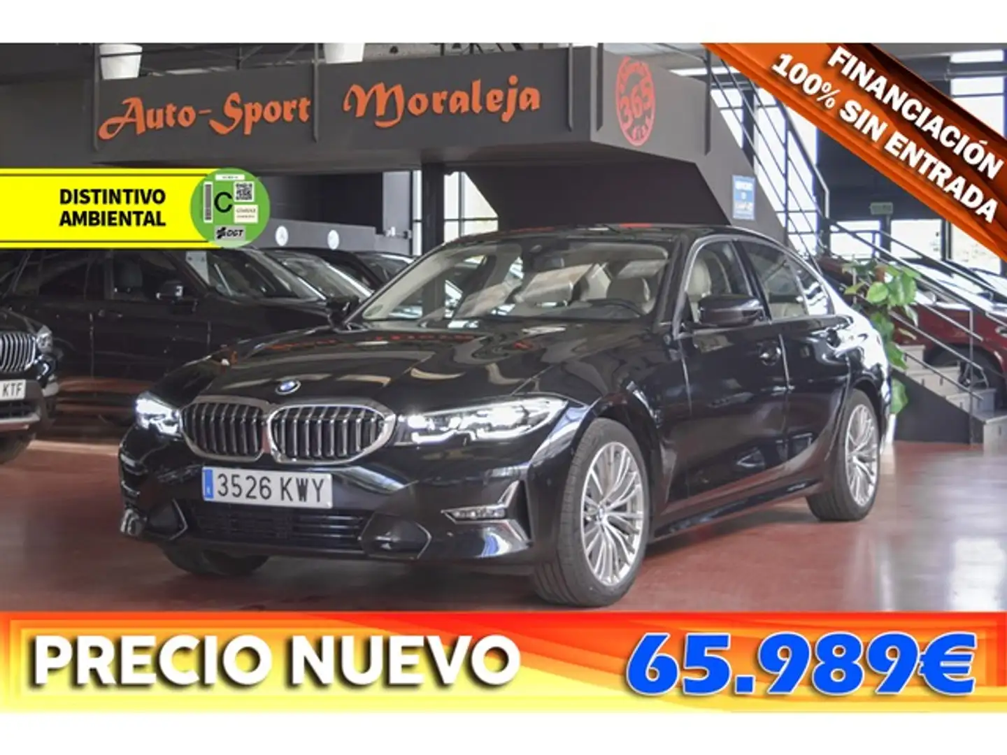 BMW 320 320dA Negro - 1