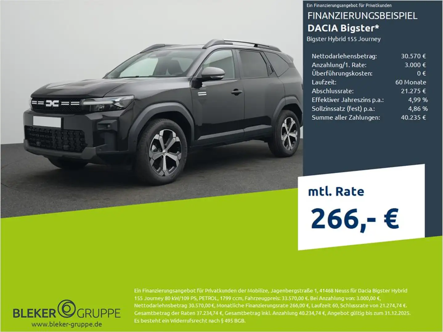 Dacia Bigster Bigster Hybrid 155 Journey Negro - 1