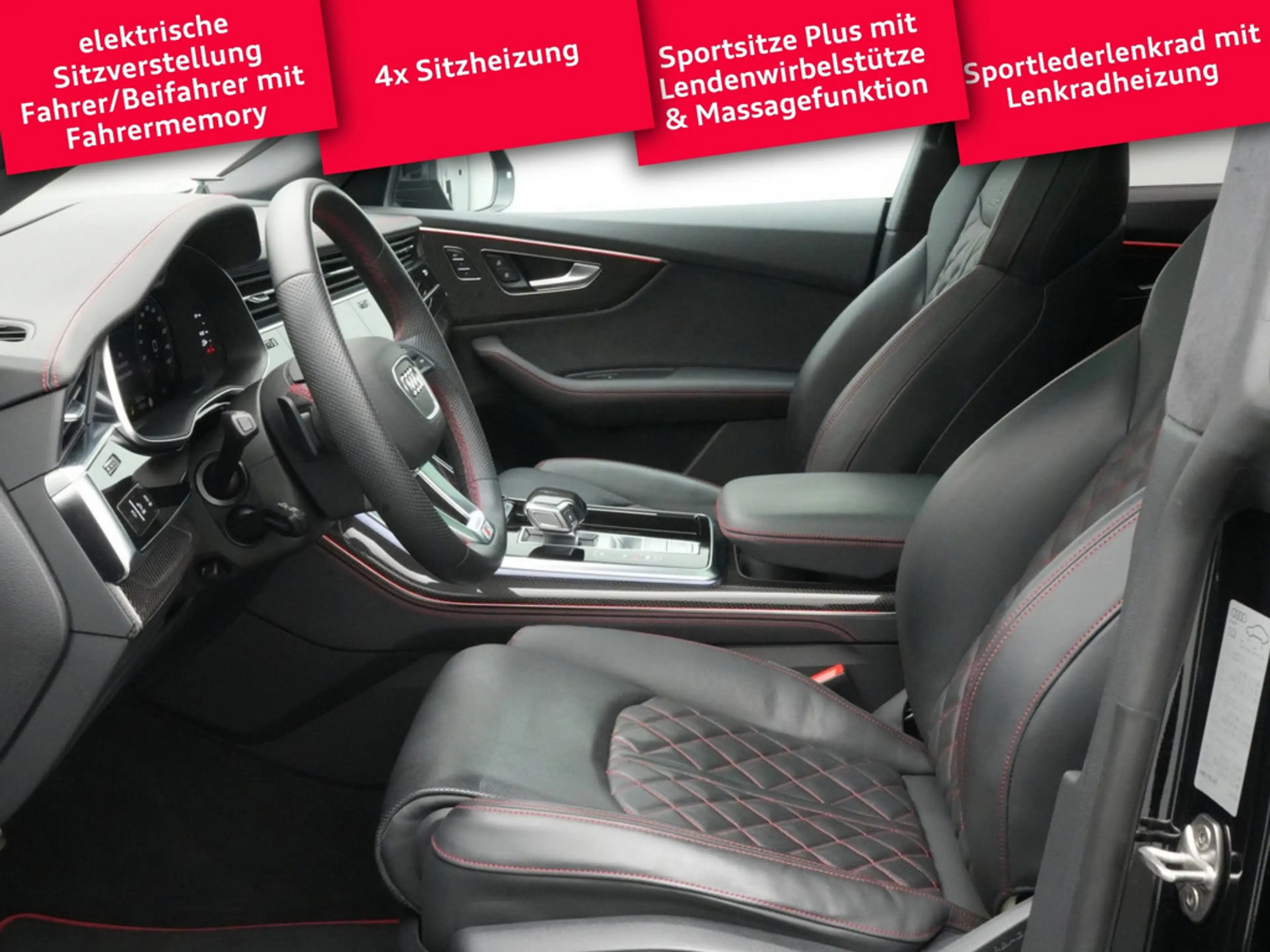 Audi SQ8 AHK PANO 360°KAM ACC MEMORY SITZBELÜFTUNG — photo 11