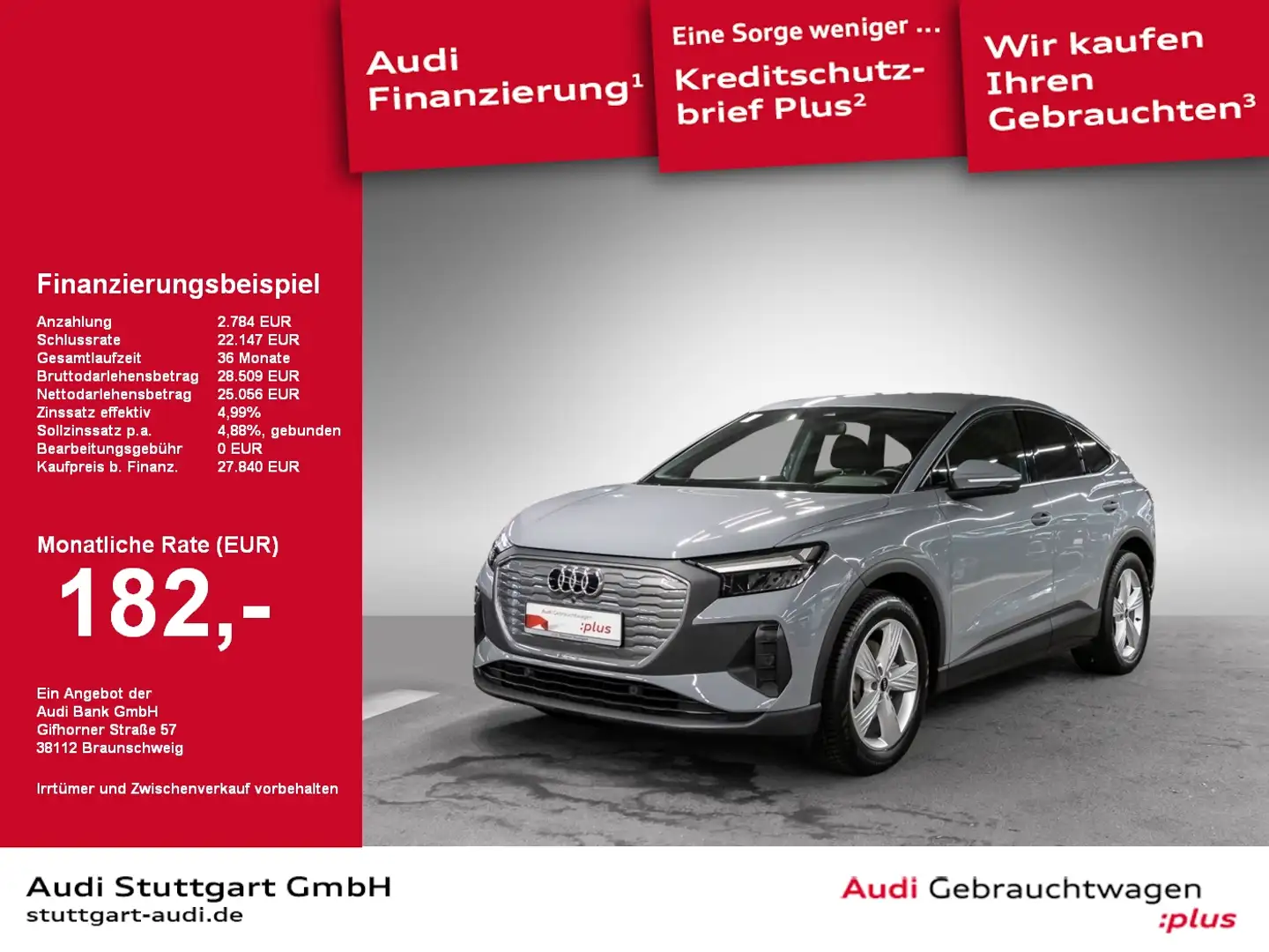 Audi Q4 e-tron Q4 Sportback e-tron 35 e-tron Assistenzpaket plus Grijs - 1