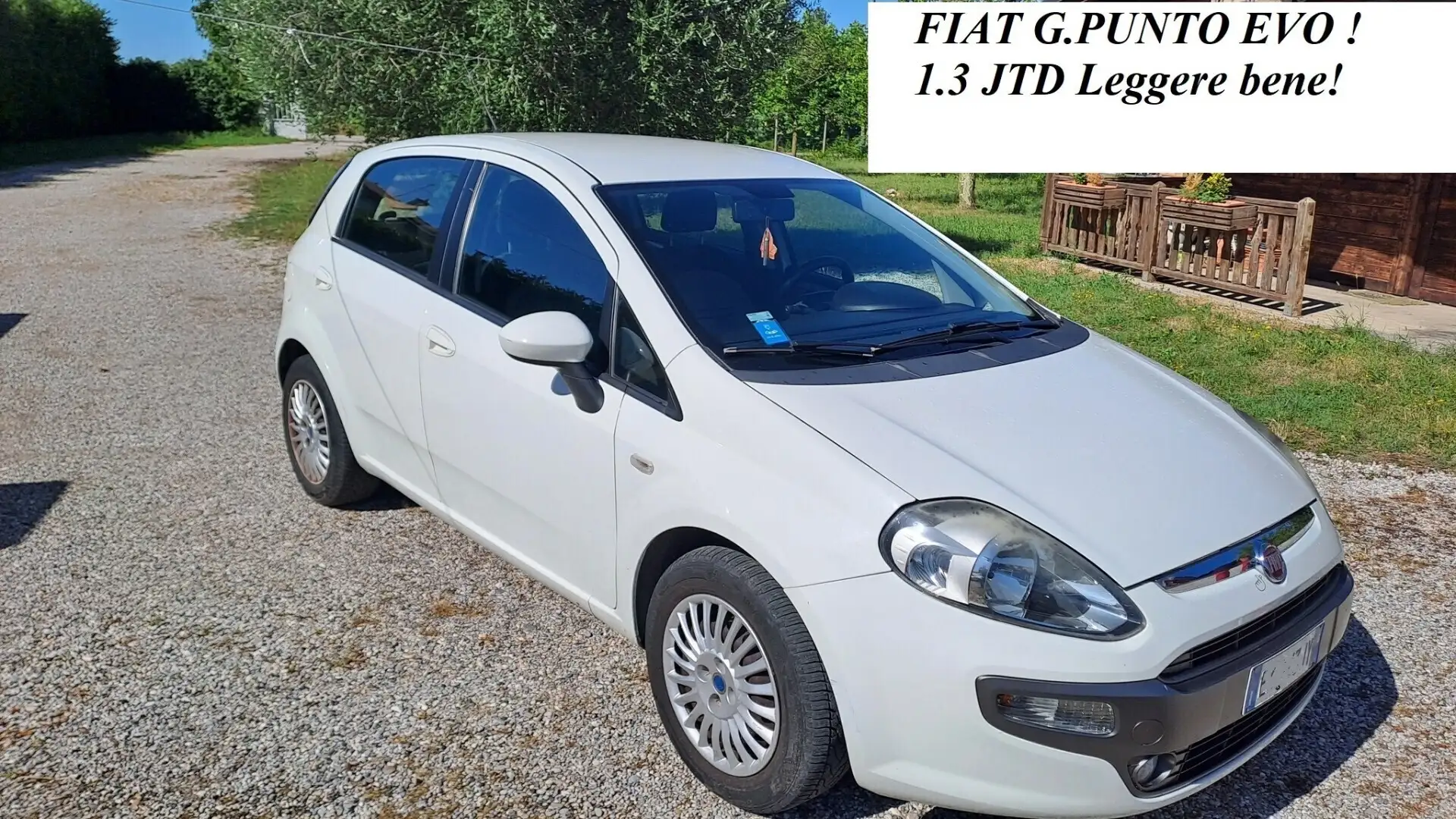 Fiat Grande Punto Grande Punto 1.3 MJT 75 CV 5 porte S&S Actual Blanc - 1