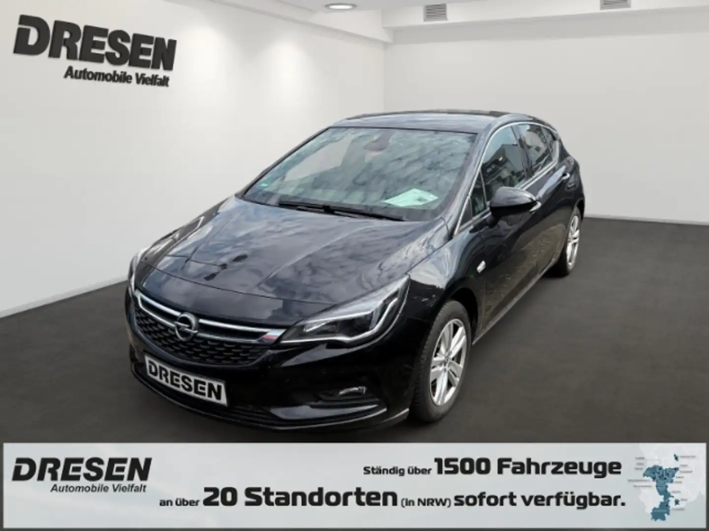 Opel Astra K Dynamic Lim. 1.4 Automatik Navi Allwetter Klima Zwart - 1