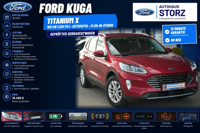 Ford Kuga Plug In Hybrid Titanium X 2,99 % Eff. Zins|WINTER