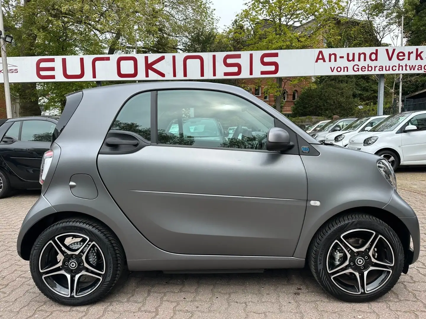 smart forTwo fortwo EQ 60kW*EXCL*PANO*LEDER*NAVI*KAM*22kW* Gri - 1