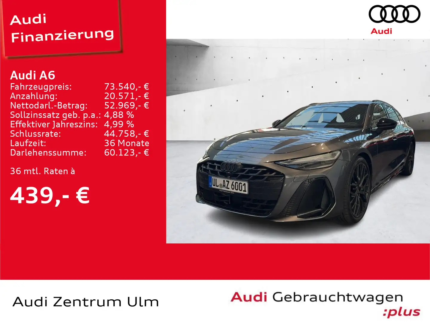 Audi A6 AvantTDI quattro S tronic MATRIX TECH PLUS Grau - 1