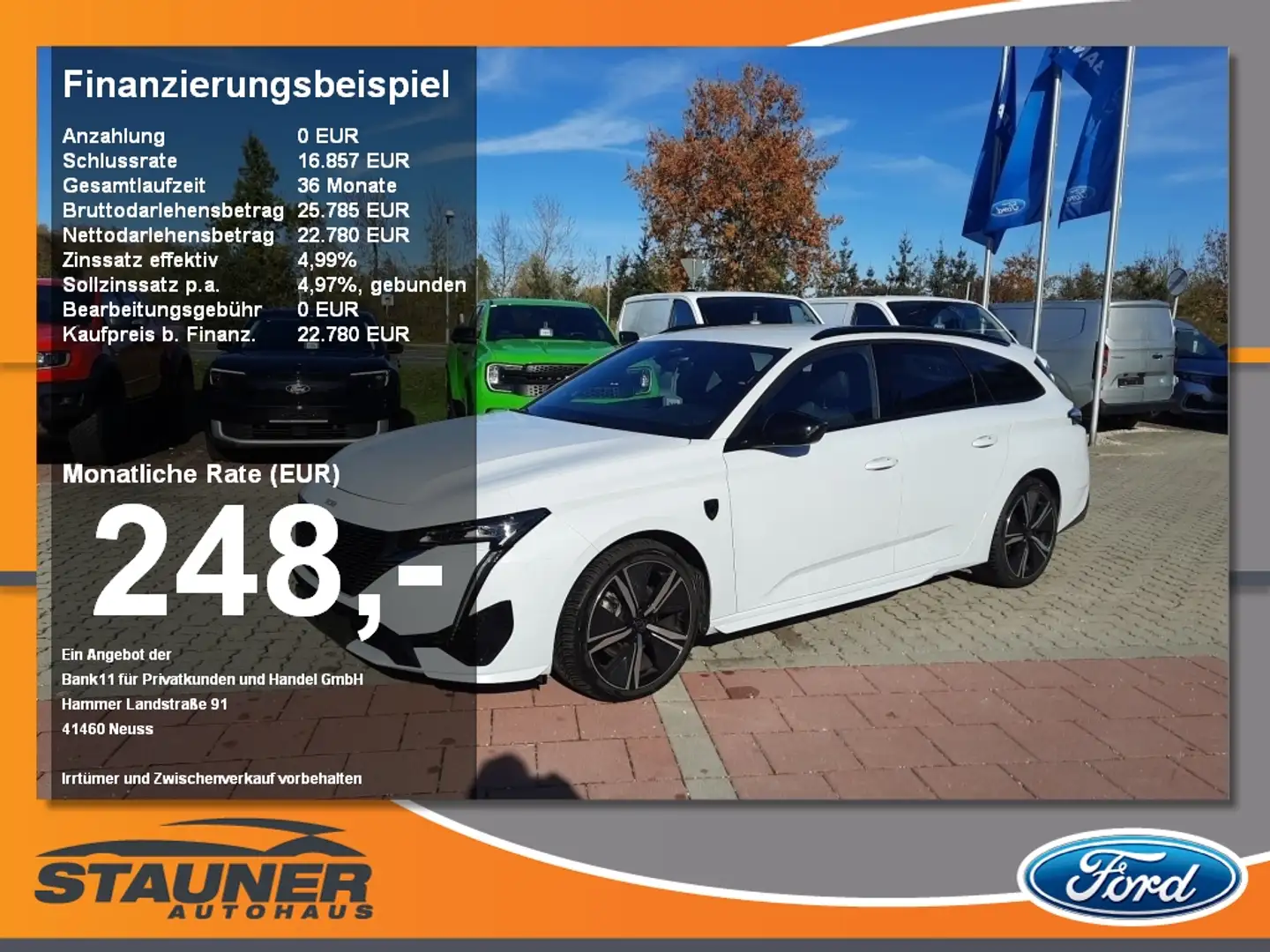 Peugeot 308 1.5 SW GT Matrix/360° Kamera Navi ACC SHZ Wit - 1