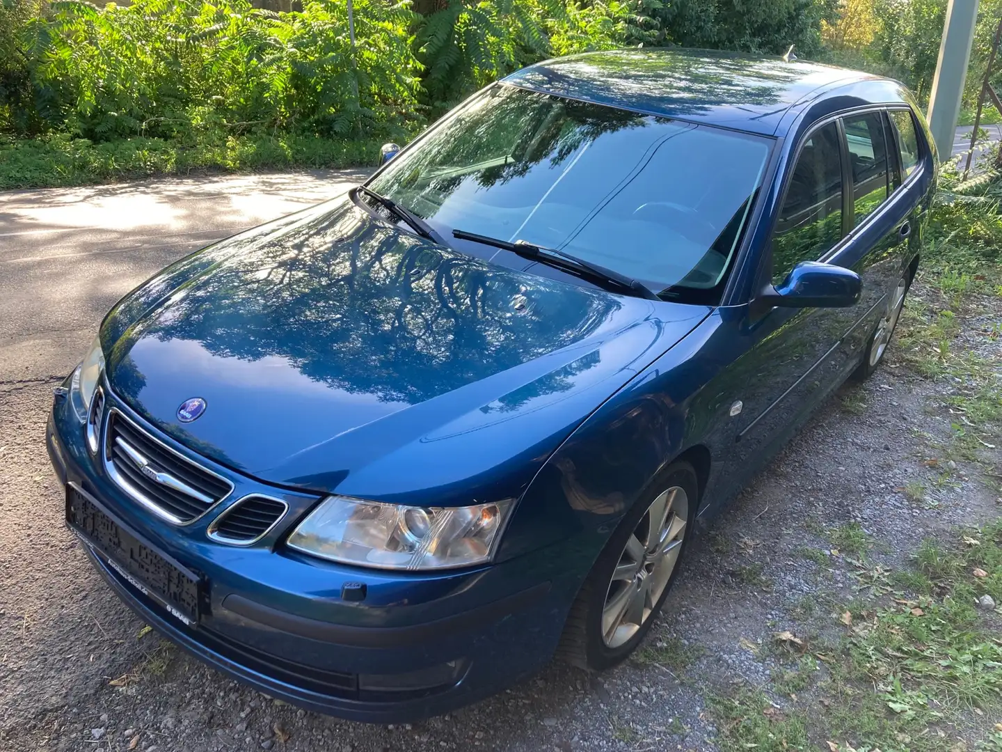 Saab 9-3 2.0 t Sport-Kombi Linear Klima AHK Navi Blau - 1