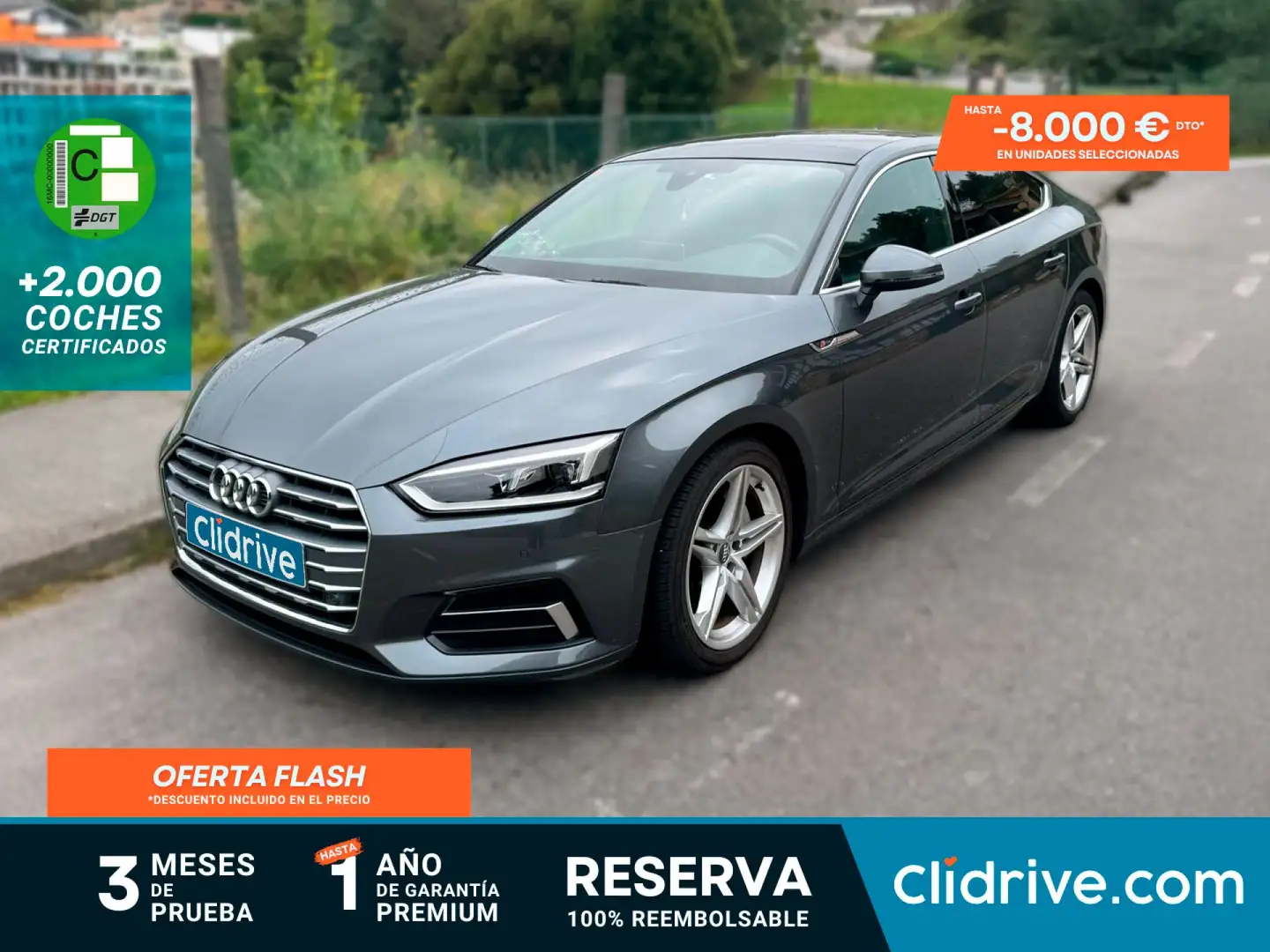 Audi A5 Sportback 40 TDI S tronic 140kW Gris - 1