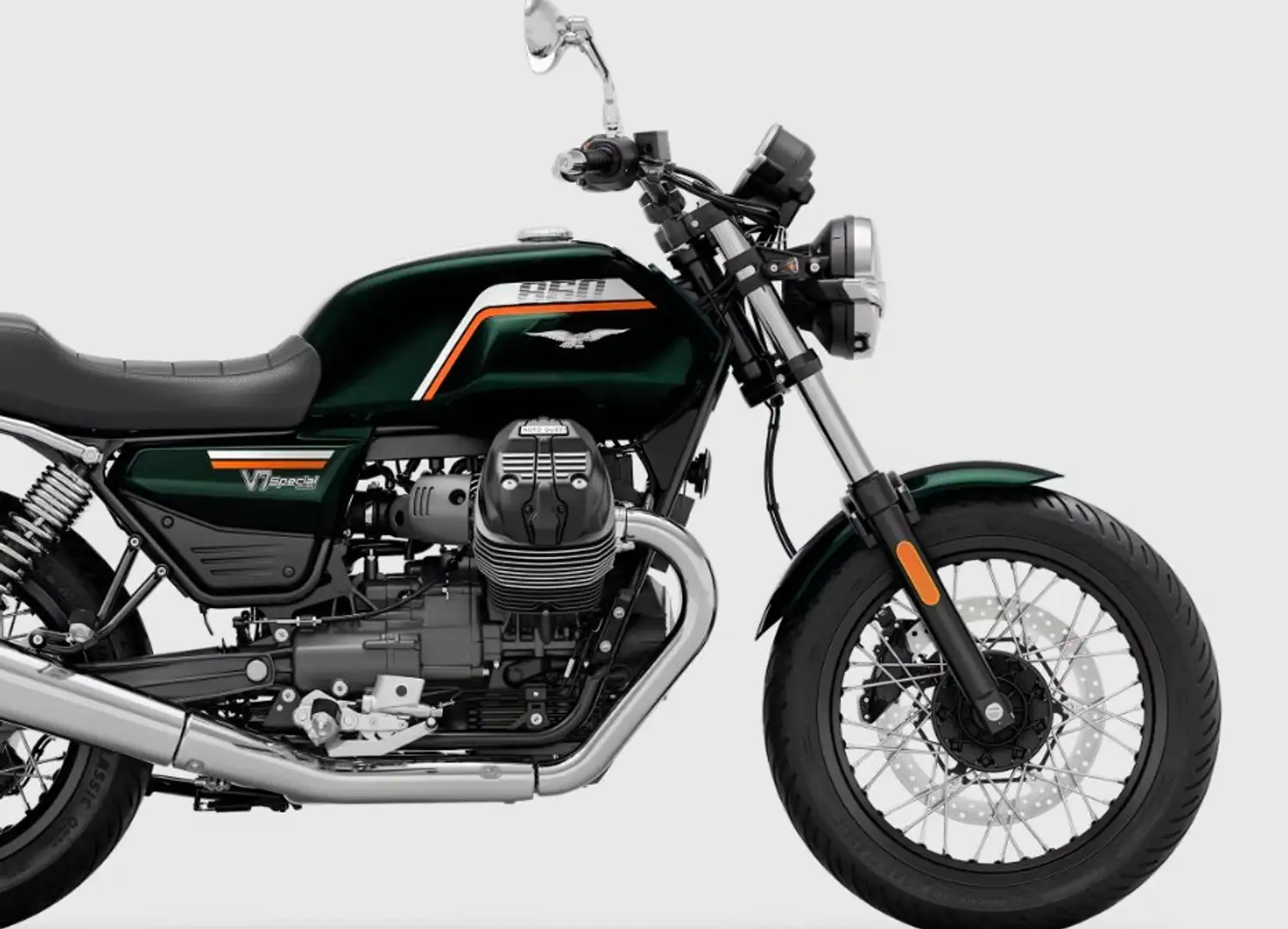 Moto Guzzi V 7 Special Nero Smeraldo+Bianco 1969 E5+ Negro - 1