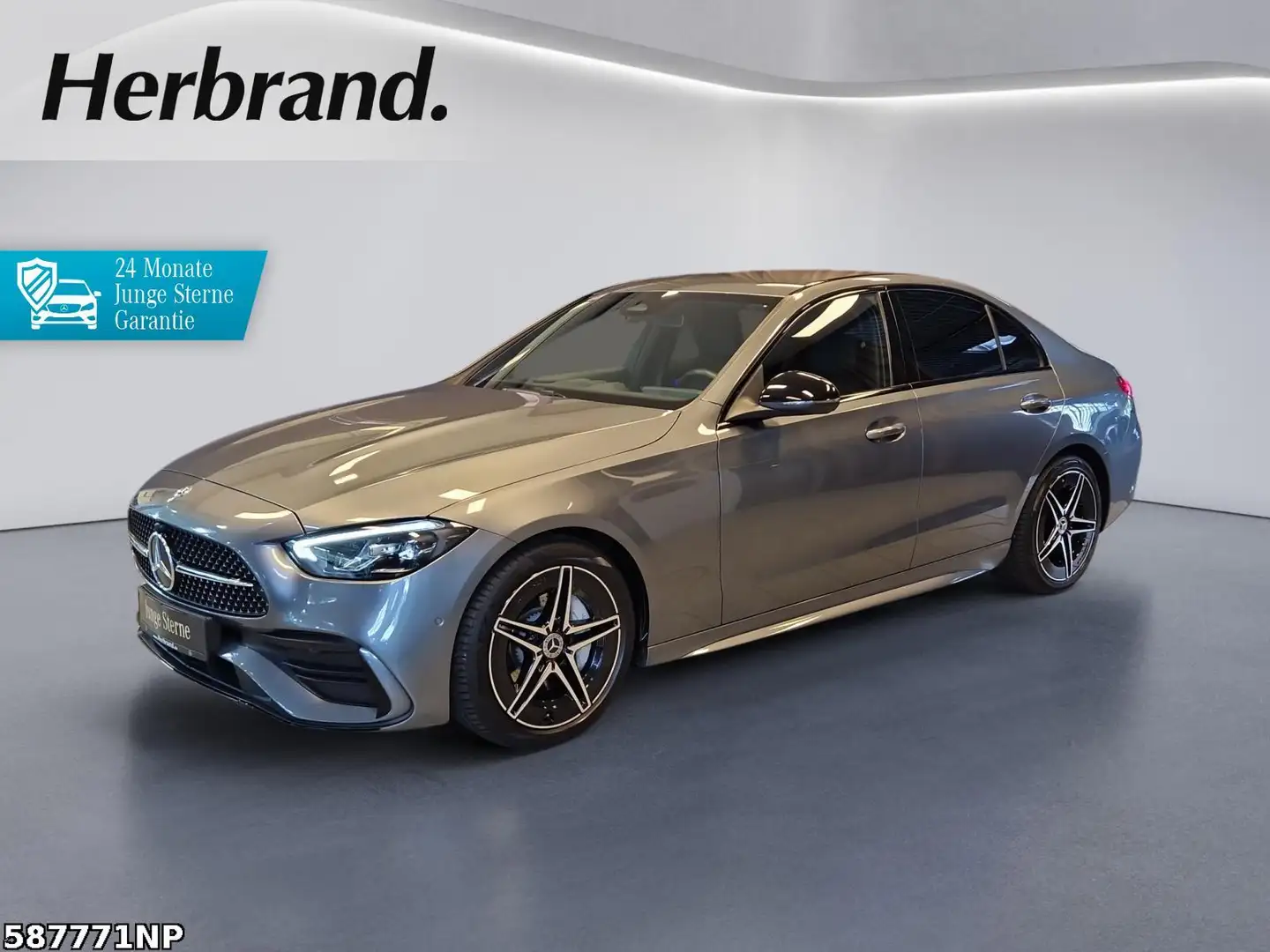 Mercedes-Benz C 200 AMG Line Standheizung Kamera Night LED Gris - 1