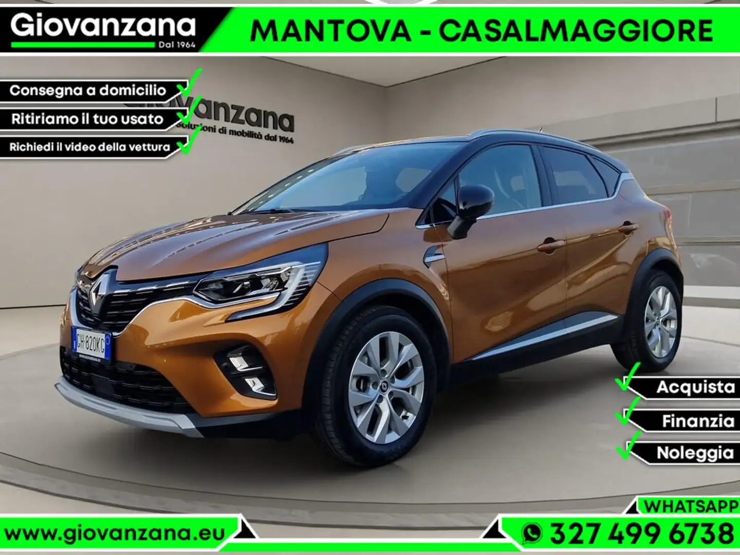 Renault Captur 1.6 hybrid Intens E-Tech 145cv auto Orange - 1