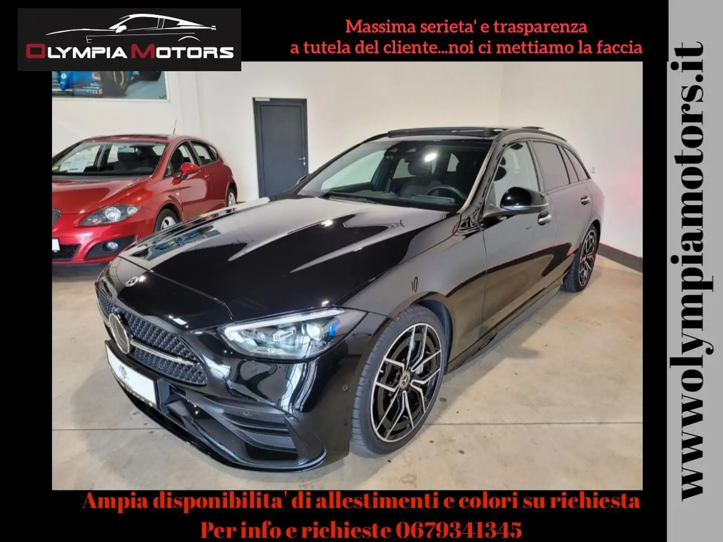 Mercedes-Benz C 220 D S.W. PREMIUM 4M AMG PREMIUM PANORAMA LED NAVI Nero - 1