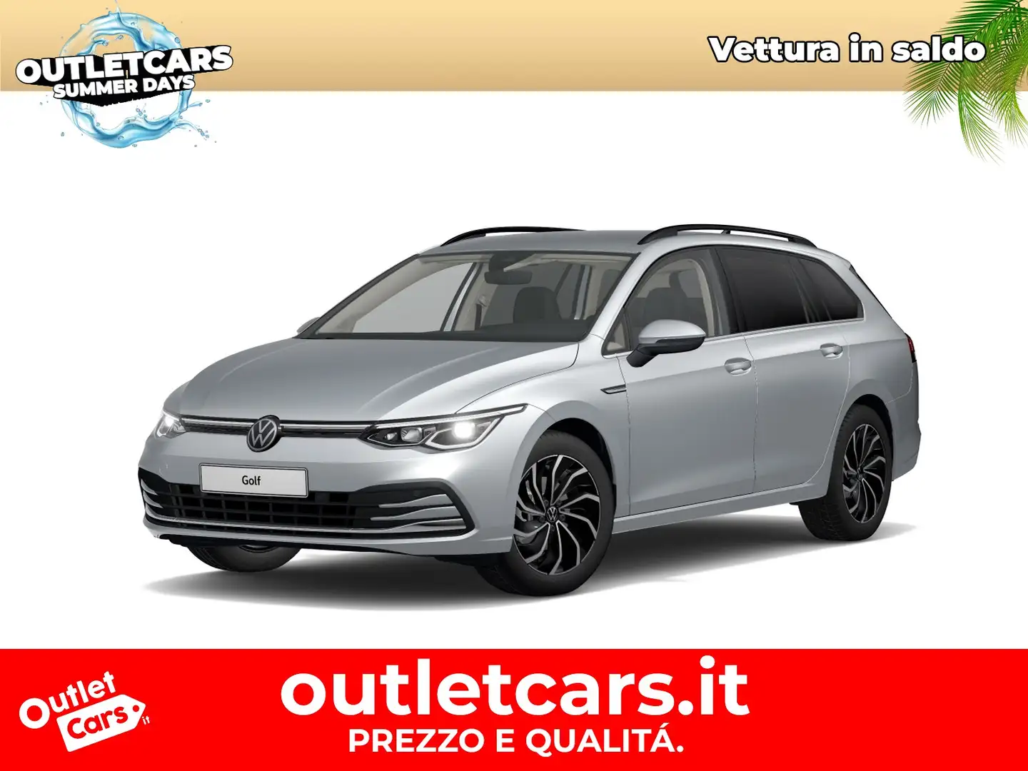 Volkswagen Golf Variant variant 1.5 tsi evo style 130cv Grigio - 1