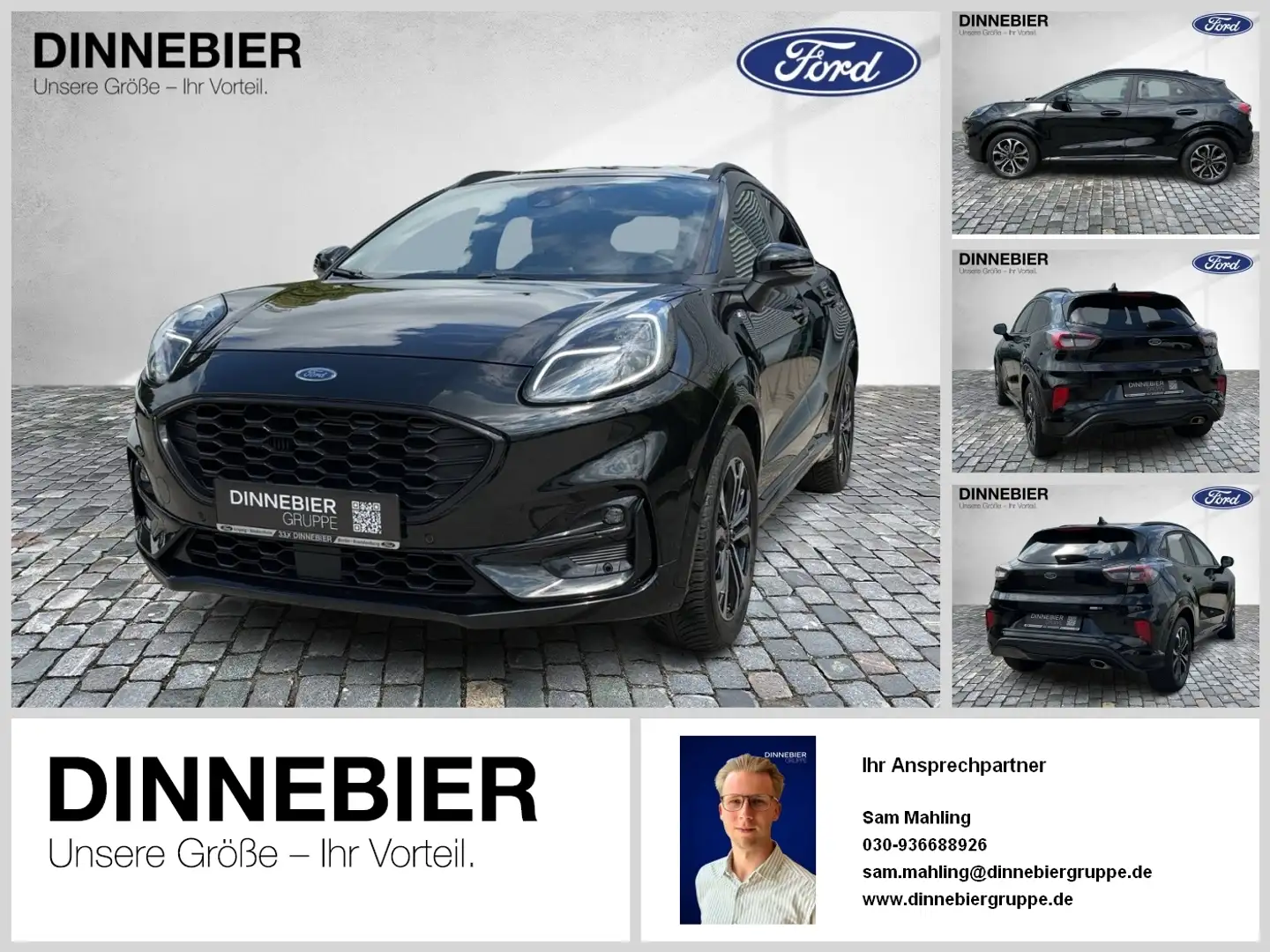 Ford Puma ST-Line X +LED+Navi+Kamera+Winterpaket+ Noir - 1