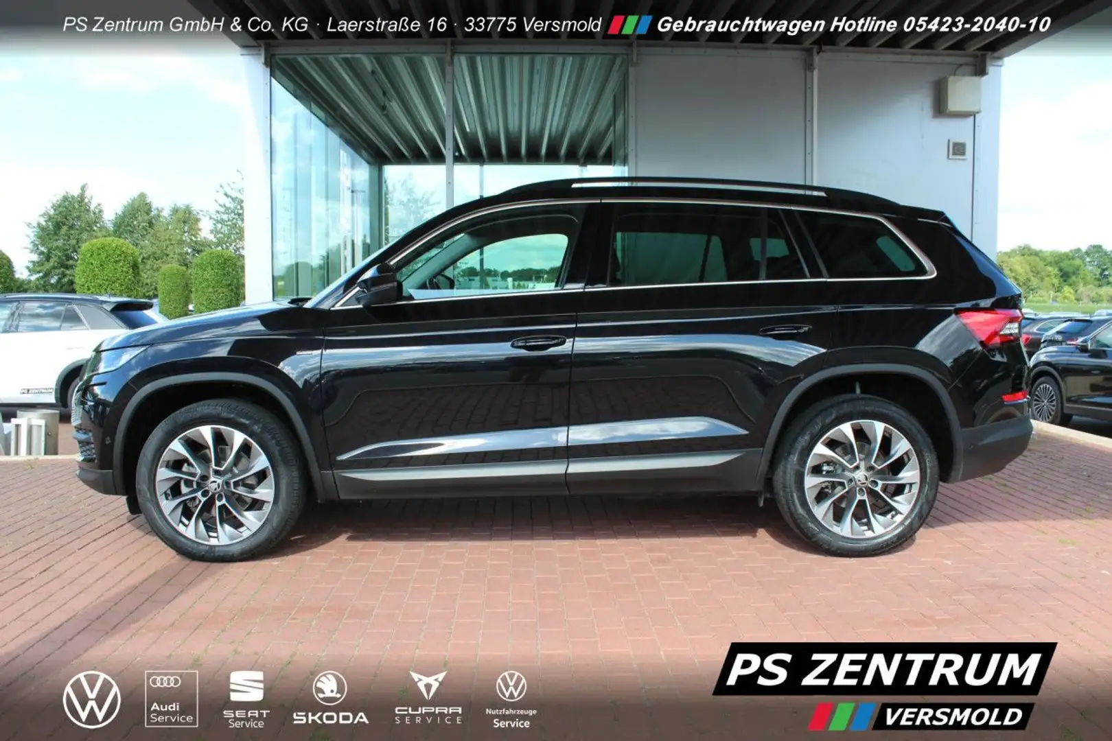 Skoda Kodiaq 2.0 TDI DSG Clever AHK PANO CAM NAVI LED Schwarz - 2