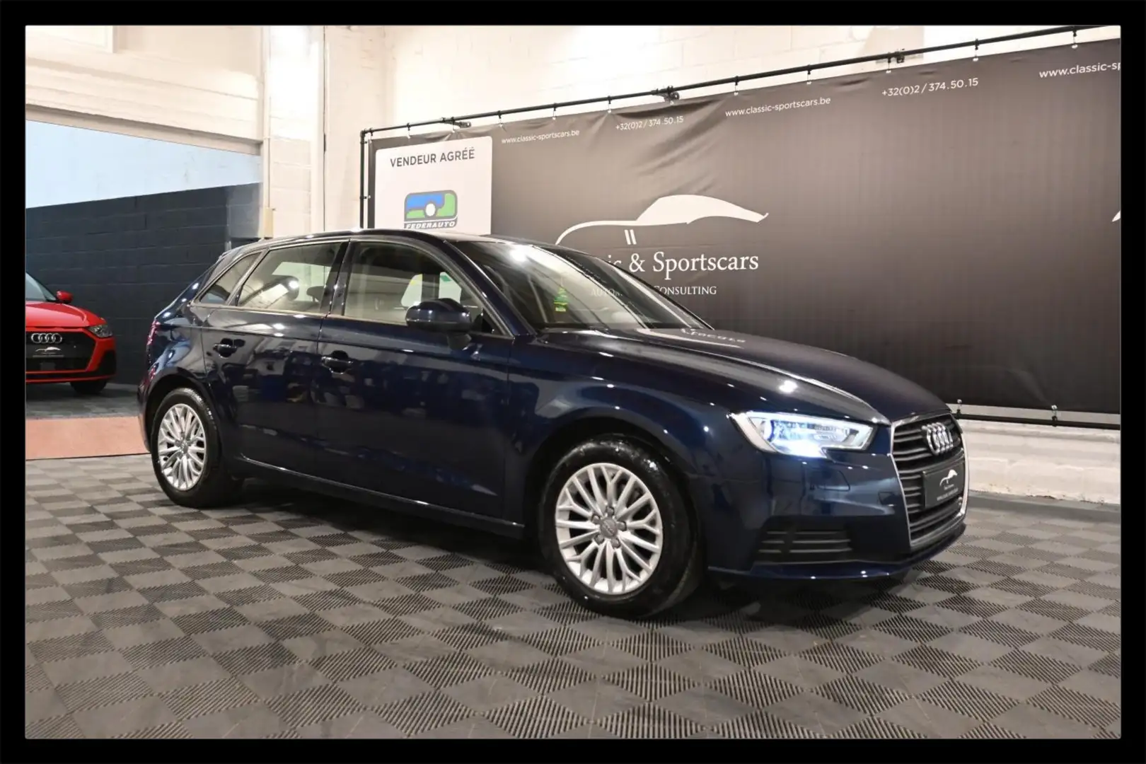 Audi A3 2.0 TDI SPORTBACK / EURO 6 / GPS NAVI / LEDS / PDC Bleu - 1