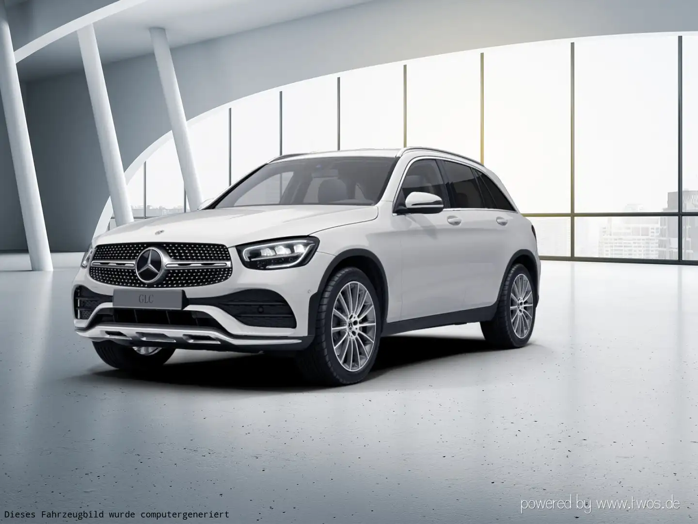 Mercedes-Benz GLC 220 GLC 220 d 4M AMG Line/Navi/Distronic/AHK/Kamera Weiß - 2