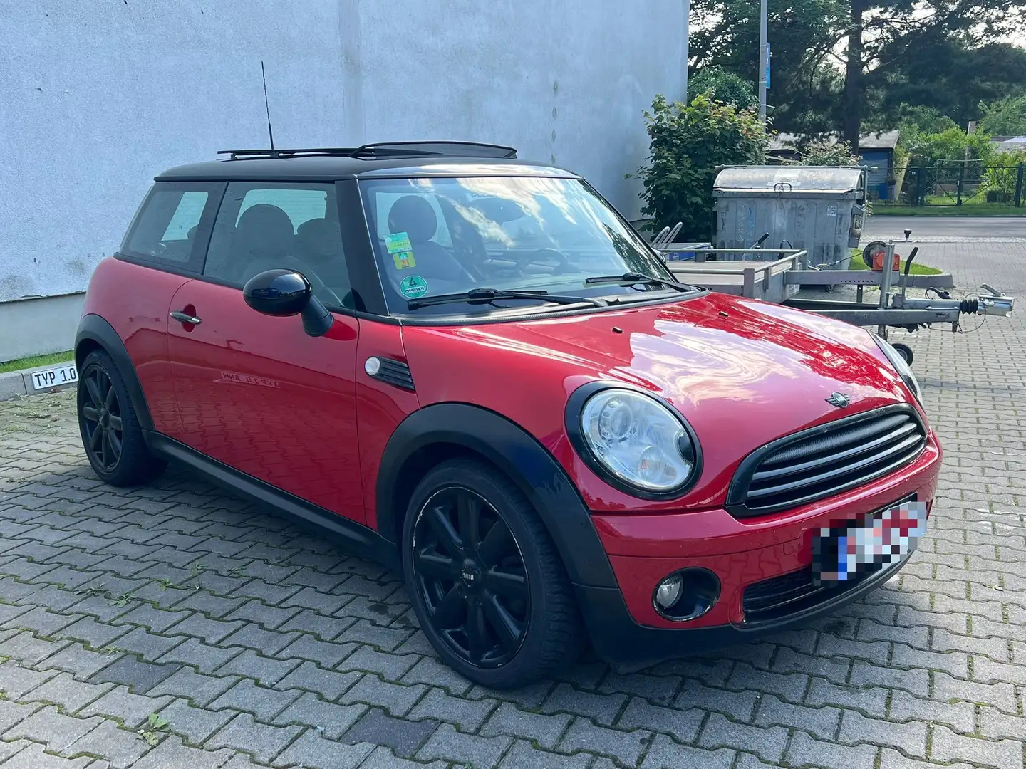 MINI Cooper 1.6 *Leder+Panoglasdach+SHZHG* 135.000KM Rot - 2