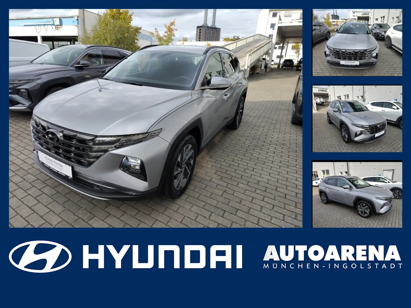 Hyundai TUCSON 1.6 T-GDI Style FLA SpurH LM AkustikGlas Argento - 1