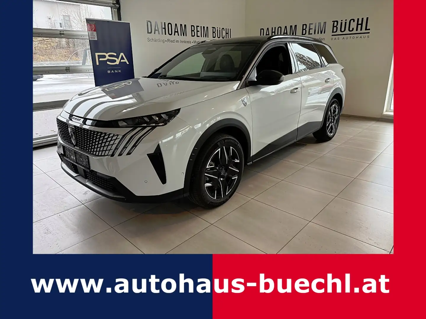 Peugeot 5008 mHEV 145 e-DCS6 Aut. GT 360 Vision & Drive Weiß - 1
