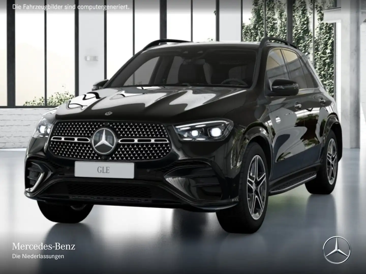 Mercedes-Benz GLE 450 d 4M AMG+NIGHT+PANO+360+AHK+MULTIBEAM+20" Schwarz - 2