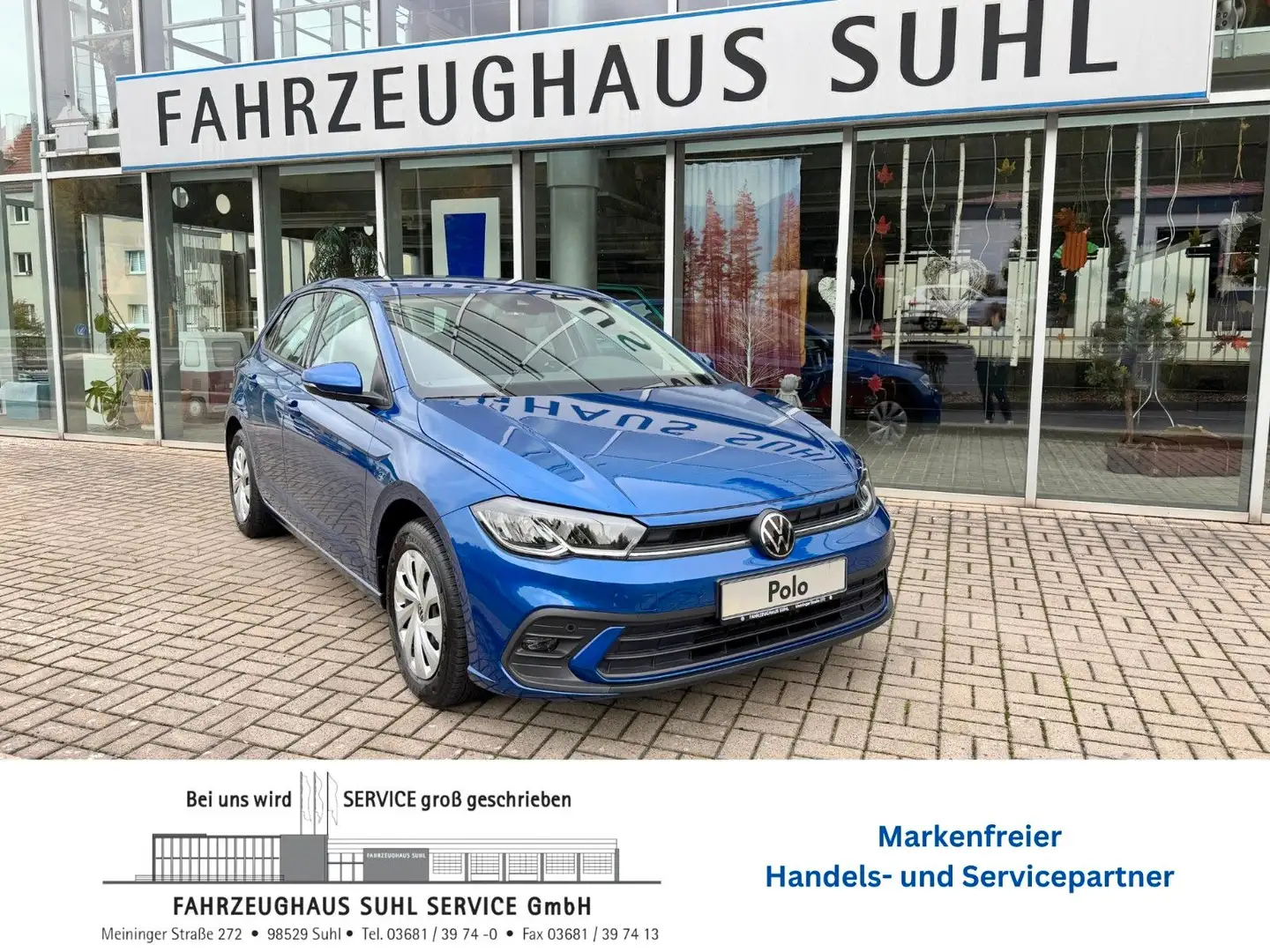 Volkswagen Polo VI Life 1.Hand Blau - 1