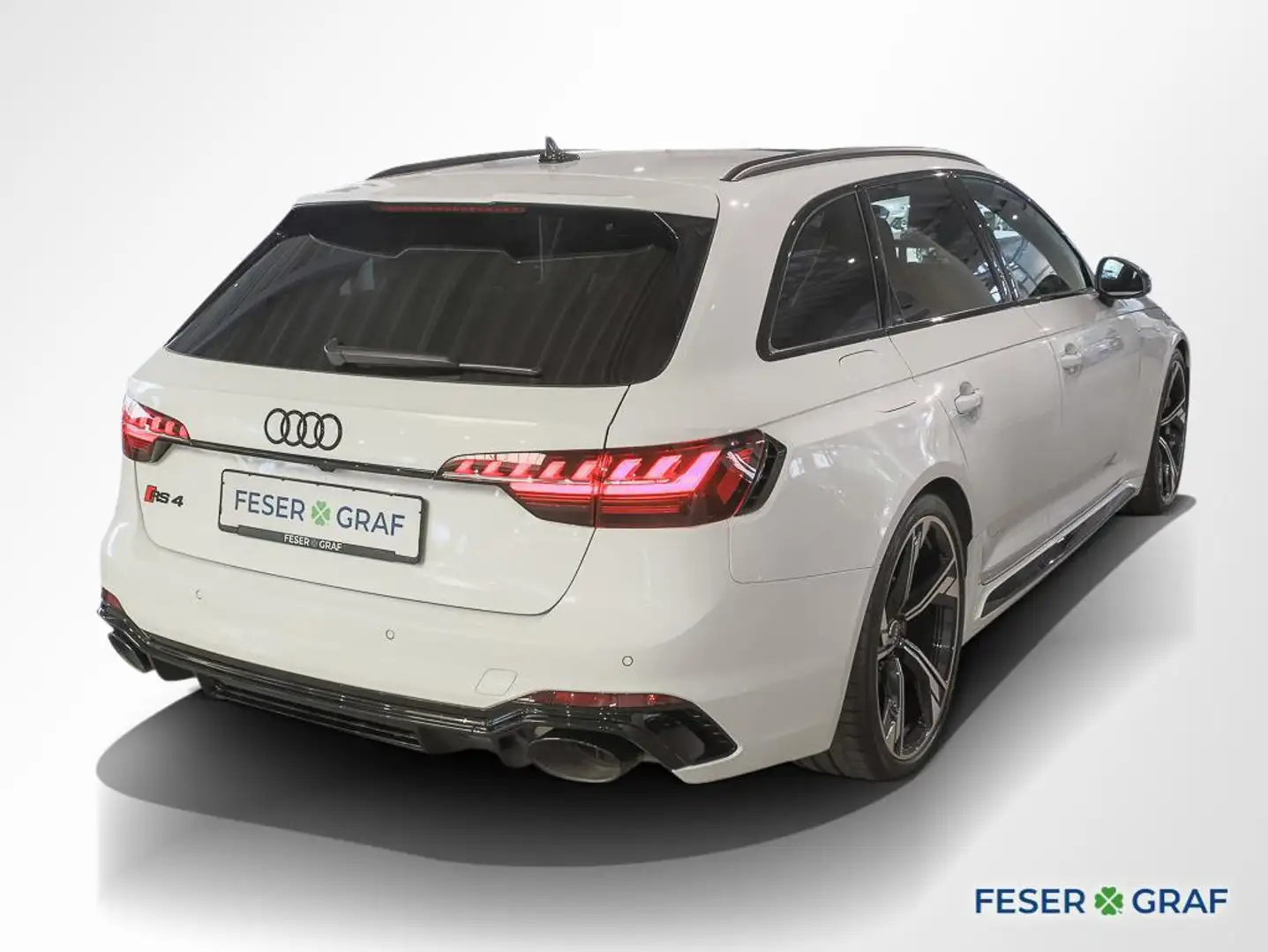 Audi RS4 Avant 2.9 TFSI qu. Matrix Pano V-Max 280 km/h Weiß - 2