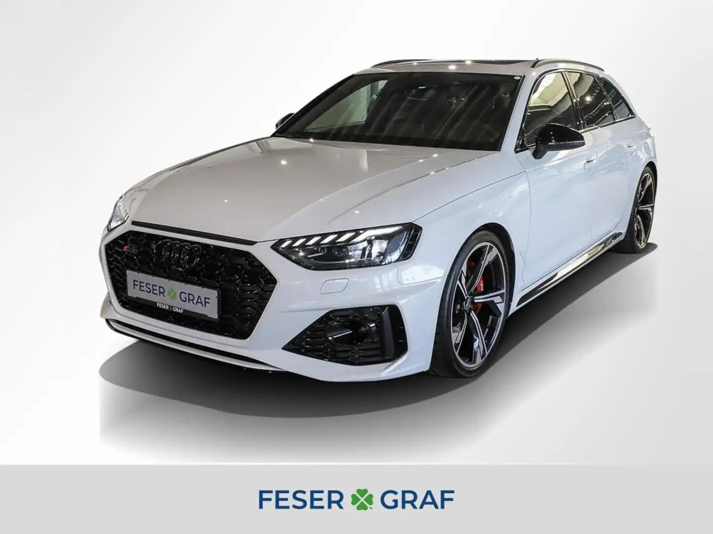 Audi RS4 Avant 2.9 TFSI qu. Matrix Pano V-Max 280 km/h Weiß - 1