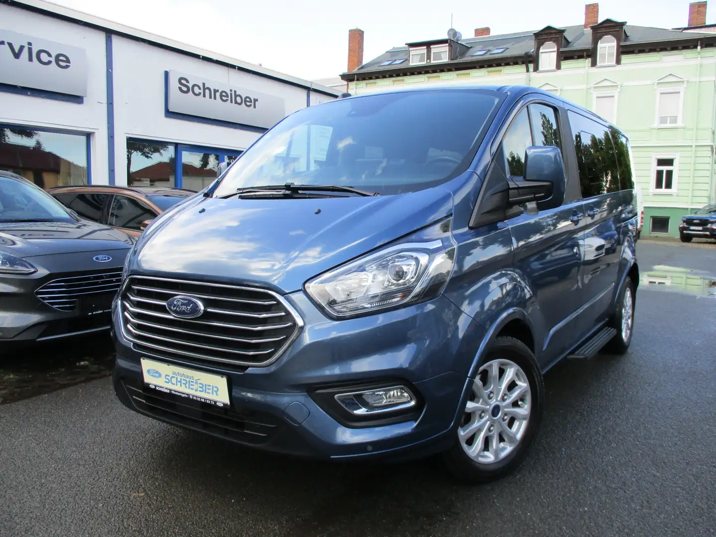Ford Tourneo Custom Tourneo Custom 320 L1H1 Titanium, Garantie, AHK Blau - 1