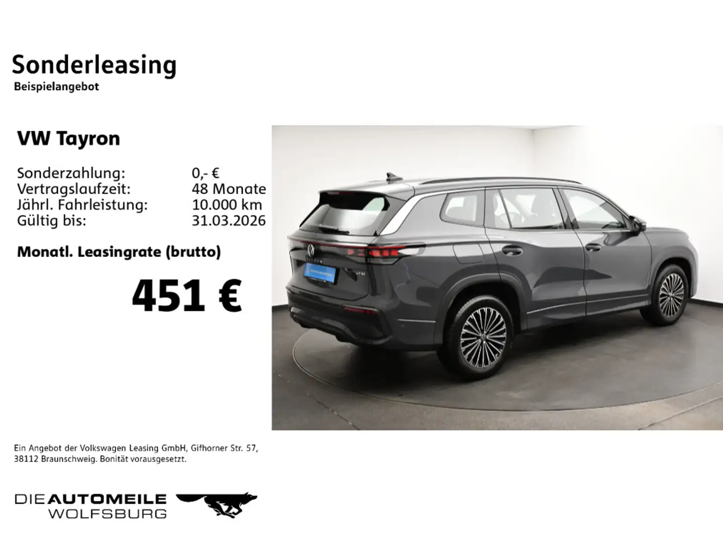 Volkswagen Tayron 1.5 eTSI DSG Life Matrix/ACC/AHK/7.Sitze Grau - 2